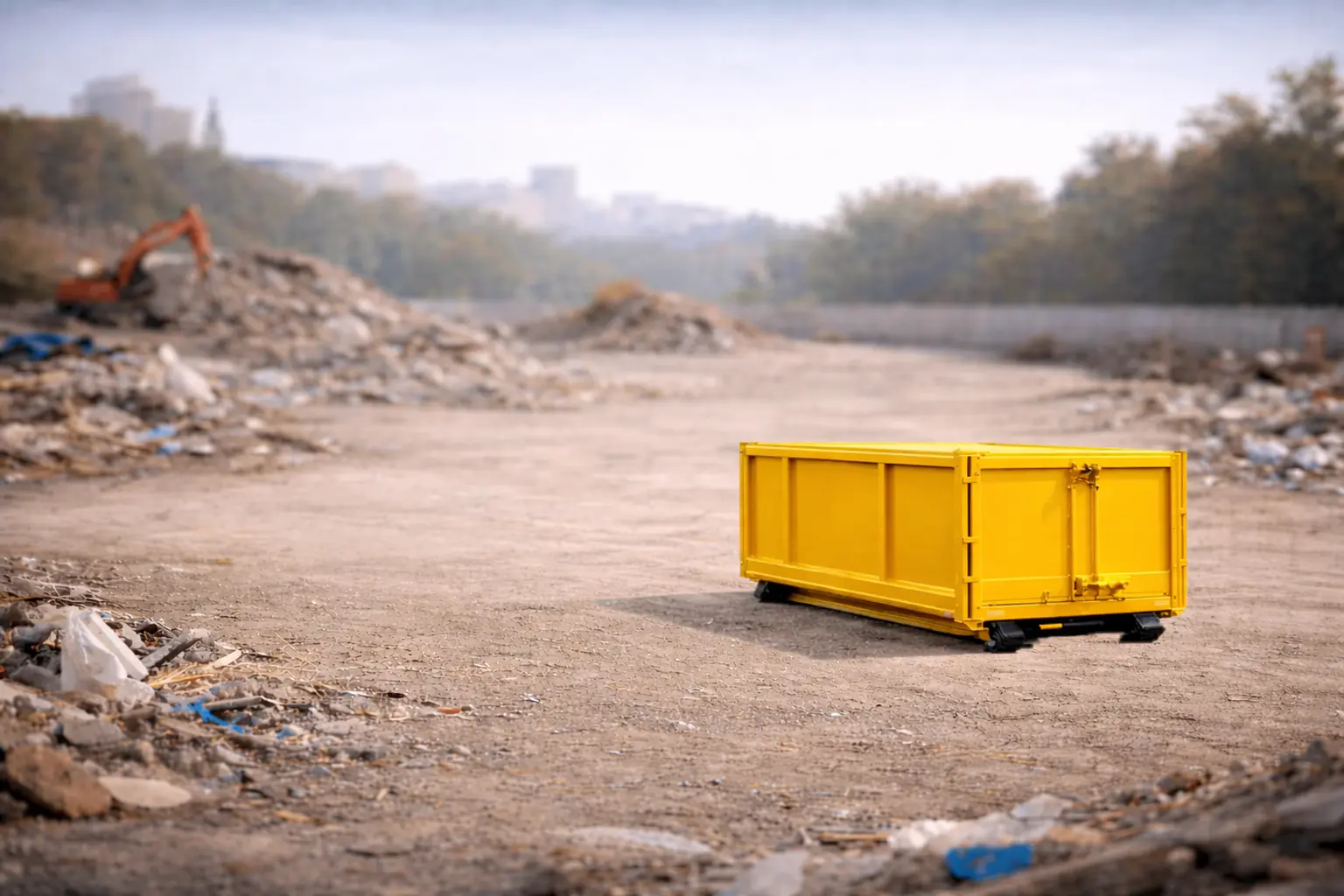 Жълт контейнер 20 куб.см.